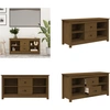 Image de vidaXL Armoire TV Marron Miel 103x36,5x52 cm Pin massif - Armoire TV - Meubles TV - Support TV