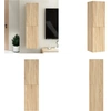 Image de vidaXL Armoire TV Chêne Sonoma 30,5x30x110 cm Bois composite - Armoire TV - Armoire TV suspendue - Armoires TV suspendues