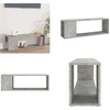 Image de vidaXL Armoire TV gris béton 100x24x32 cm Bois composite - Armoire TV - Meubles TV - Meubles TV