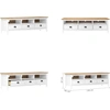 Image de vidaXL Armoire TV Hill Blanc 158x40x47 cm Pin massif - Armoire TV - Meubles TV - Sideboard