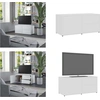 Image de vidaXL Armoire TV Blanc 80x34x36 cm Bois composite - Armoire TV - Meubles TV - Sideboard