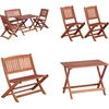Image de vidaXL Ensemble de salle à manger de jardin pour enfants, 4 pièces, en bois massif d'eucalyptus - Ensemble de salle à manger - Ensemble de salle à manger - Meubles de salle à manger - Meubles de salle à manger
