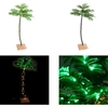 Image de vidaXL Palmier artificiel avec 88 LED blanc chaud 150 cm - Arbre à LED - Arbres à LED - Palmier artificiel