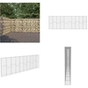 Image de vidaXL Mur en gabion avec couverture Acier galvanisé 600×30×200 cm - Mur en gabion - Murs en gabion - Gabions