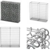 Image de vidaXL Panier en pierre Gabion avec couvercles Fil de fer galvanisé 100×100×30 cm - Panier en gabion - Panier en gabion - Mur en gabion