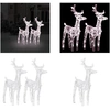 Image de vidaXL Rennes LED 2 pcs. Blanc chaud 80 LEDs Acrylique - Rennes de Noël - Rennes de Noël - Rennes illuminés - Décoration de Noël