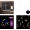 Image de vidaXL Guirlandes lumineuses Étoile et Lune Télécommande 138 LED Multicolore - Guirlandes lumineuses - Lumières d'étoiles - Lumières d'étoiles
