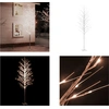 Image de vidaXL sapin de bouleau à LED blanc chaud 672 LED 400 cm - arbre à LED - arbres à LED - arbre décoratif à LED - arbres décoratifs à LED