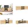 Image de vidaXL Armoire TV Chêne Sonoma 150x30x50 cm Bois composite - Armoire TV - Pied de TV - Meuble TV