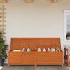 Image de vidaXL Coffre de jardin brun 198,5x50x56,5 cm Sapin massif - Coffre de jardin - Coffres de jardin - Boîte de rangement extérieure - Boîte à coussins extérieure