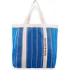 Image de SCOTCH & SODA sac shopper Striped Beach Bag Aqua Blue Stripe bleu