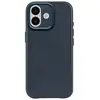 Image de Coque pour iPhone 17 MagSafe en Cuir Antichocs Bleu marine - Neuf