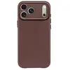 Image de Coque pour iPhone 17 Pro Max MagSafe en Cuir Antichocs Marron - Neuf