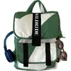 Image de Sac à dos pour enfants Wildride, motif graphique vert, sac à dos pour enfants durable fabriqué à partir de polyester recyclé, léger et compact