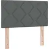Image de Tête de lit LED vidaXL Gris 80 cm Tissu