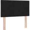 Image de vidaXL Tête de lit LED noire 80 cm Tissu