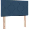 Image de Tête de lit LED vidaXL bleue 80 cm en tissu