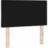 Image de vidaXL LED Tête de lit noir 80 cm velours