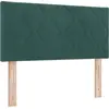 Image de vidaXL Tête de lit LED vert foncé 90 cm velours
