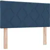 Image de vidaXL LED Tête de lit bleu 100 cm Tissu