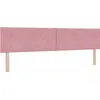 Image de Tête de lit LED vidaXL rose 200 cm en velours