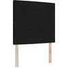 Image de Tête de lit LED vidaXL avec bandes lumineuses LED Noir 80 cm Tissu
