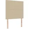Image de Tête de lit LED vidaXL avec bandes lumineuses LED, gris-vert, 90 cm, tissu cordé