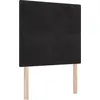 Image de vidaXL Tête de lit LED avec barres lumineuses LED Noir 80 cm velours