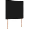 Image de Tête de lit LED vidaXL avec bandes lumineuses LED Noir 90 cm Tissu