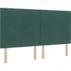 Image de Tête de lit LED vidaXL avec bandes lumineuses LED vertes 180 cm velours