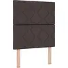 Image de vidaXL Tête de lit LED gris clair 80 cm Tissu