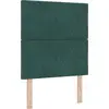 Image de vidaXL Tête de lit LED vert foncé 80 cm velours