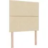 Image de vidaXL Tête de lit LED Crème 100 cm Tissu
