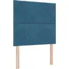 Image de vidaXL Tête de lit LED bleu foncé 100 cm velours