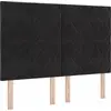 Image de Tête de lit LED vidaXL Noir 144 cm Velours