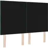 Image de Tête de lit LED vidaXL vert foncé 160 cm velours
