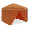 Image de vidaXL Tente pavillon orange 243 x 243 x 251 cm Tissu