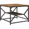 Image de vidaXL Table basse en bois ancien 51 x 50 x 40 cm Ingénieurs Bois et acier