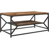 Image de vidaXL Table basse en bois ancien 90 x 50 x 40 cm Ingénieurs Bois et acier