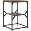 Image de vidaXL Table d'appoint Chêne fumé 41 x 40 x 60 cm
