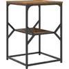 Image de vidaXL Table d'appoint vieux bois 41 x 40 x 60 cm Ingénierie bois et acier