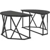 Image de Table basse en chêne noir 80X80X42 cm en aggloméré Lumarko !