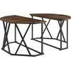 Image de Table basse en chêne fumé 80X80X42 cm, en bois composite Lumarko !
