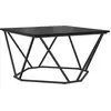 Image de Table Basse Chêne Noir 80X80X45 Cm Bois reconstitué Lumarko !