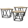 Image de vidaXL : Table basse, ensemble de 3 pièces, chêne Sonoma, 50 x 50 x 40 cm