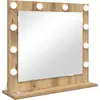 Image de Miroir de salle de bain vidaXL en bois vieilli, 60 x 55 x 18 cm, forme rectangulaire