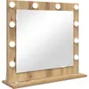 Image de vidaXL Miroir de lavabo à angle droit Chêne Artisan 60 x 55 x 18 cm