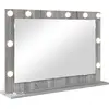 Image de vidaXL Miroir de lavabo à angle droit gris Sonoma 80 x 55 x 18 cm