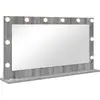 Image de vidaXL Miroir de lavabo à angle droit gris Sonoma 100 x 55 x 18 cm