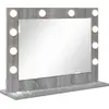 Image de vidaXL Miroir de lavabo à angle droit gris Sonoma 60 x 45 x 18 cm